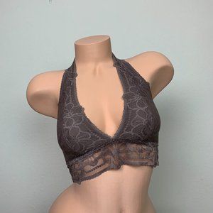 Victoria’s Secret PINK Floral Lace Halter Bralette Bra Top S